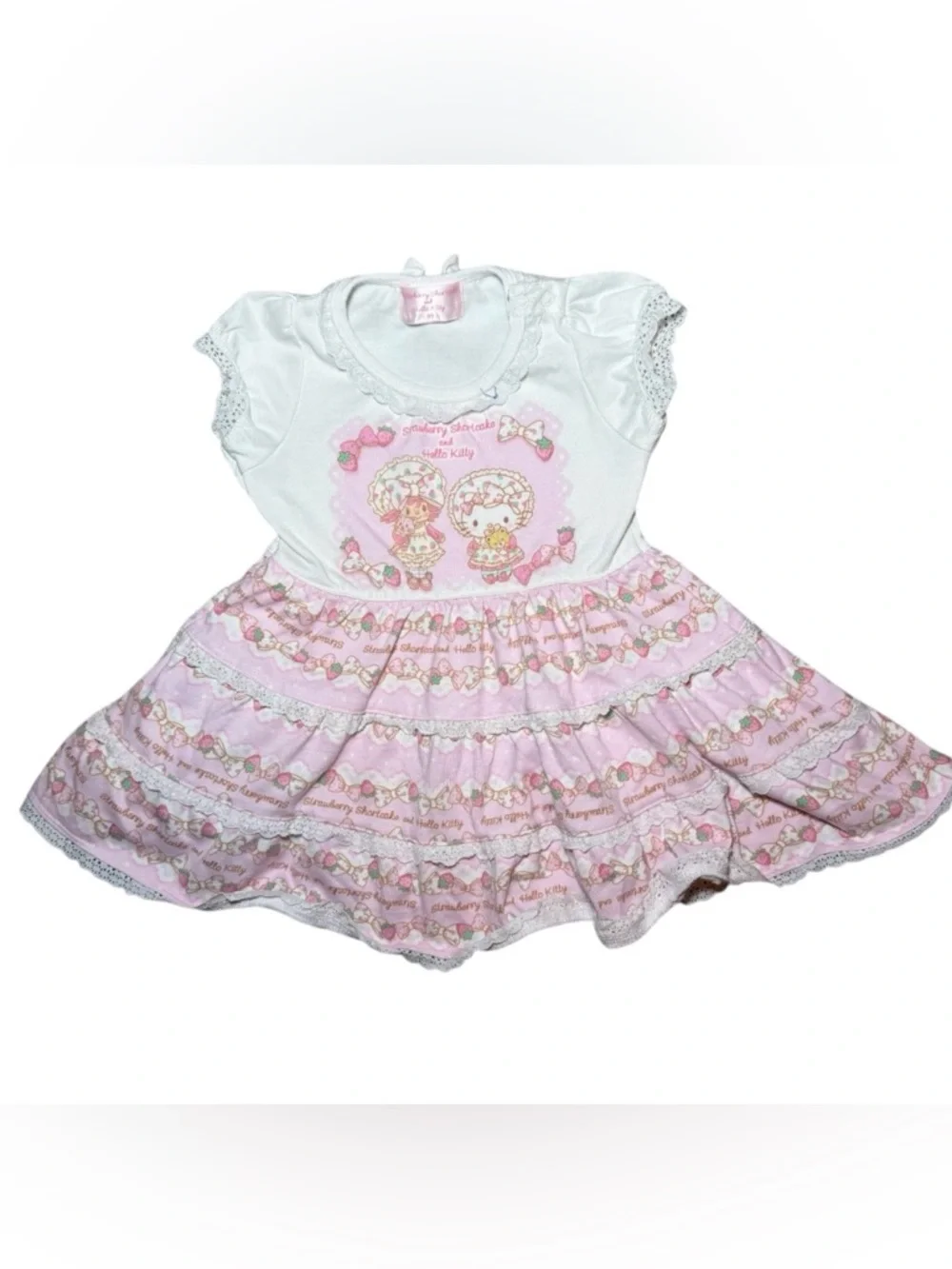 Rare Strawberry Shortcake & Hello Kitty‎ baby dress